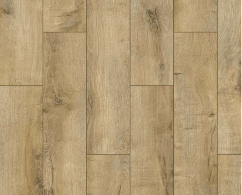 Suelo de madera clara con tablas de diferentes tonos y texturas.