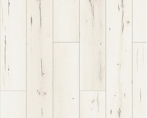 Suelo de madera clara con vetas suaves y un acabado mate.