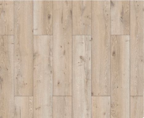 Suelo de madera clara con vetas y textura natural.