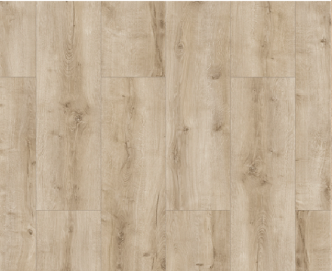 Suelo de madera clara con un acabado beige y textura natural.